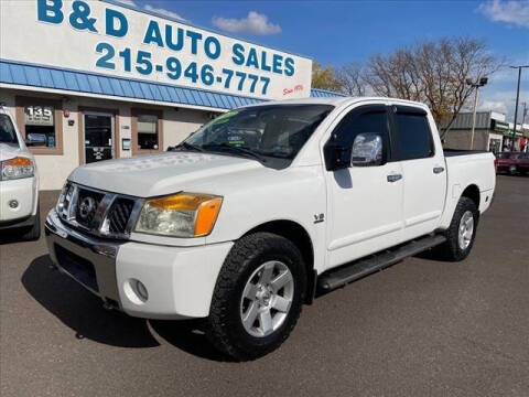 2004 Nissan Titan for sale at B & D Auto Sales Inc. in Fairless Hills PA