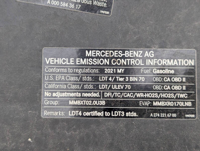 2021 Mercedes-Benz Metris Passenger