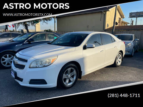 2013 Chevrolet Malibu for sale at ASTRO MOTORS in Houston TX