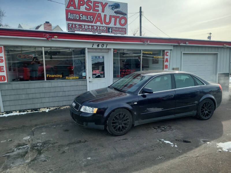 2003 Audi A4 for sale at Apsey Auto in Marshfield WI