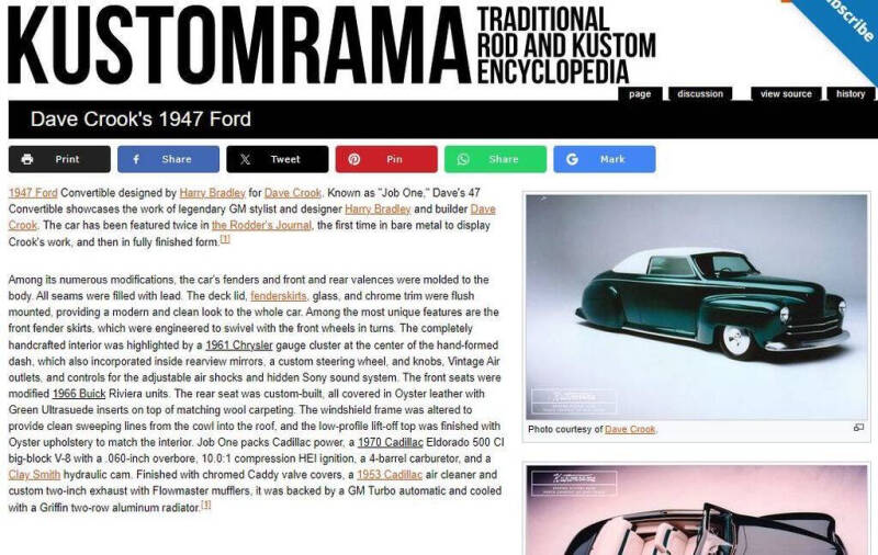 1947 Ford Job One Custom Showcar