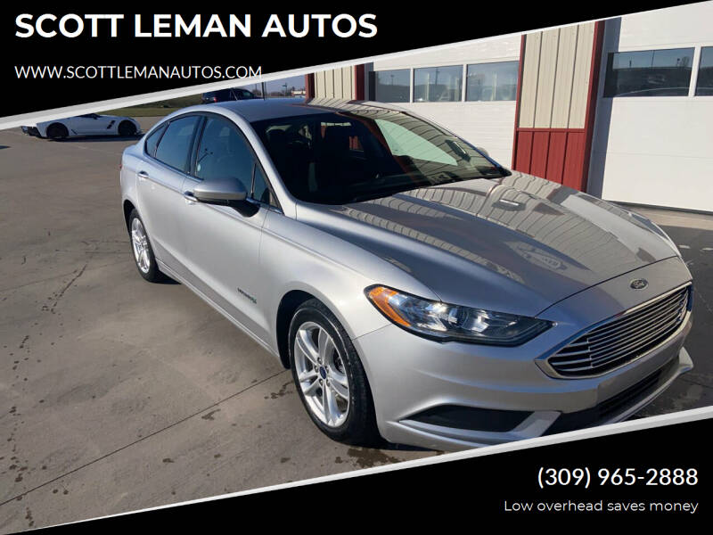 2018 Ford Fusion Hybrid for sale at SCOTT LEMAN AUTOS in Goodfield IL