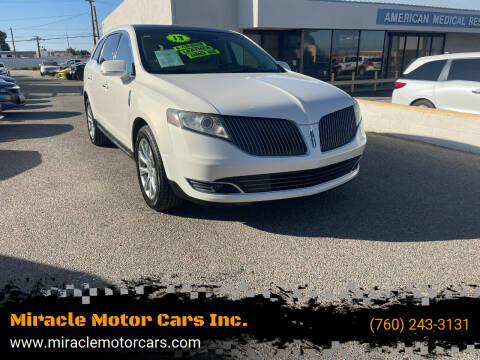 2013 Lincoln MKT for sale at Miracle Motor Cars Inc. in Victorville CA