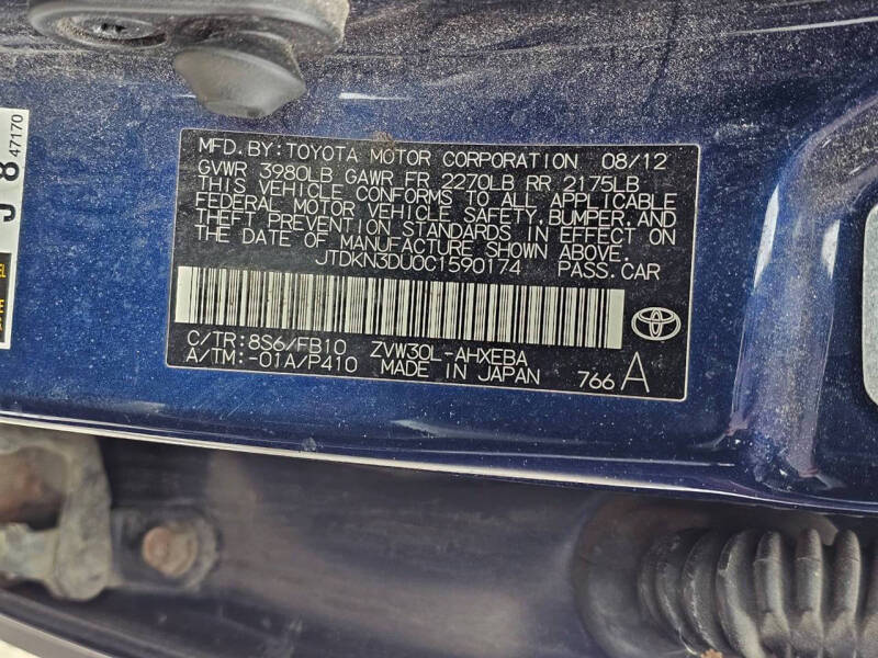 2012 Toyota Prius Three