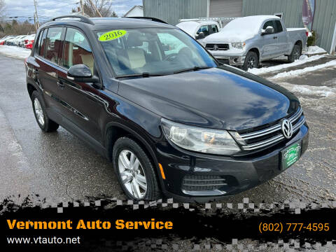 2016 Volkswagen Tiguan for sale at Vermont Auto Service in South Burlington VT