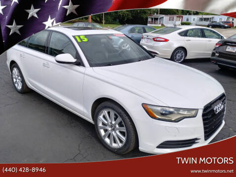 2015 Audi A6 for sale at TWIN MOTORS in Madison OH