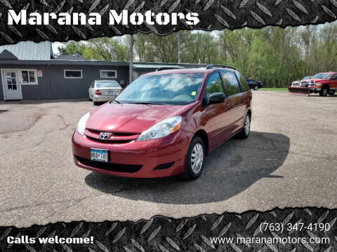 2007 Toyota Sienna for sale at Marana Motors in Princeton MN