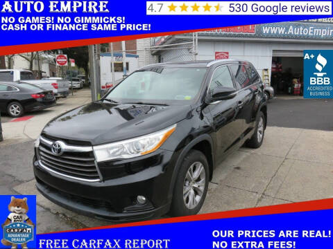 2014 Toyota Highlander for sale at Auto Empire in Brooklyn NY