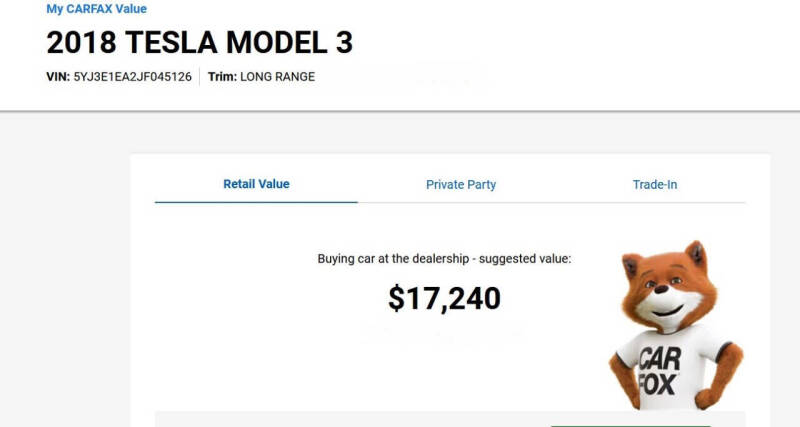 2018 Tesla Model 3 Long Range