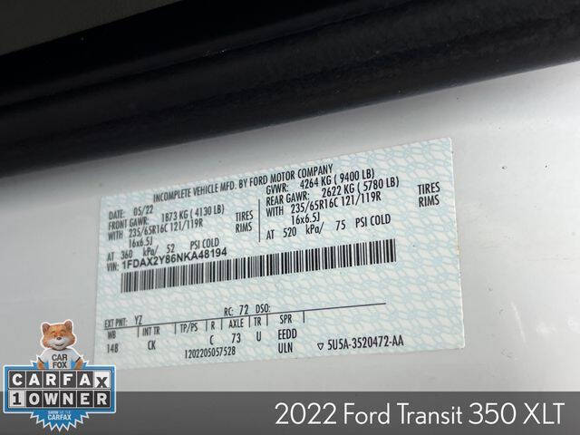2022 Ford Transit 350 XLT