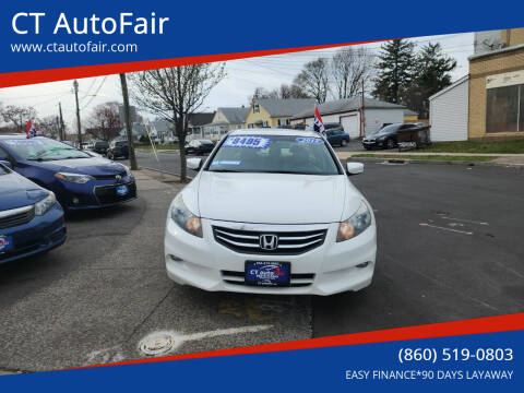 2012 Honda Accord for sale at CT AutoFair in West Hartford CT