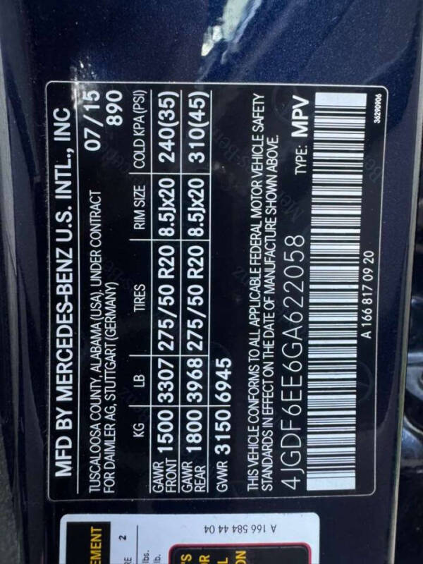 2016 Mercedes-Benz GL-Class GL 450 4MATIC