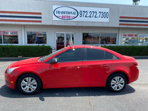 2014 Chevrolet Cruze for sale at Traditional Autos in Dallas TX
