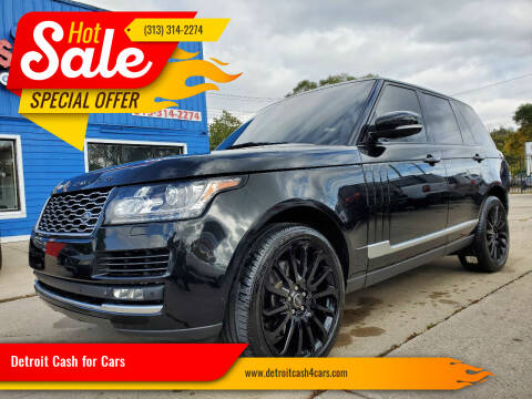 2013 Land Rover Range Rover for sale at Detroit Cash for Cars in Warren MI