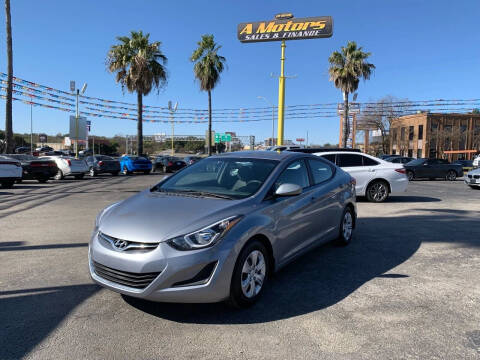 2016 Hyundai Elantra for sale at A MOTORS SALES AND FINANCE in San Antonio TX