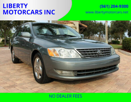 2004 Toyota Avalon for sale at LIBERTY MOTORCARS INC in Royal Palm Beach FL