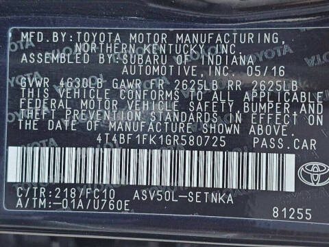 2016 Toyota Camry