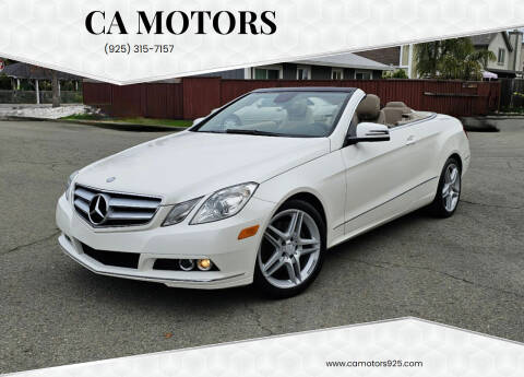 2011 Mercedes-Benz E-Class for sale at CA Motors in Livermore CA