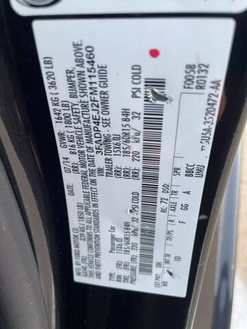 2015 Ford Fiesta SE