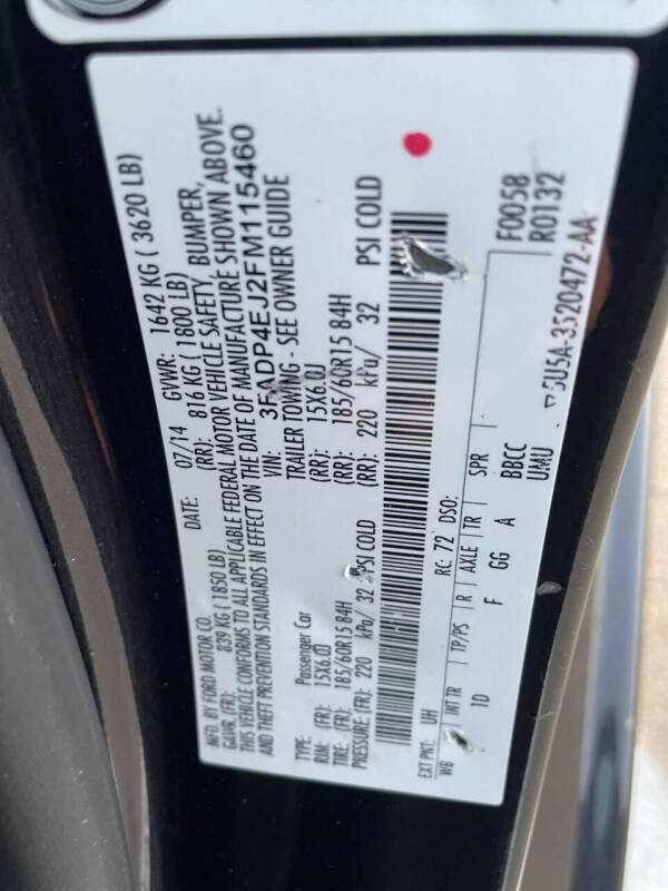 2015 Ford Fiesta SE