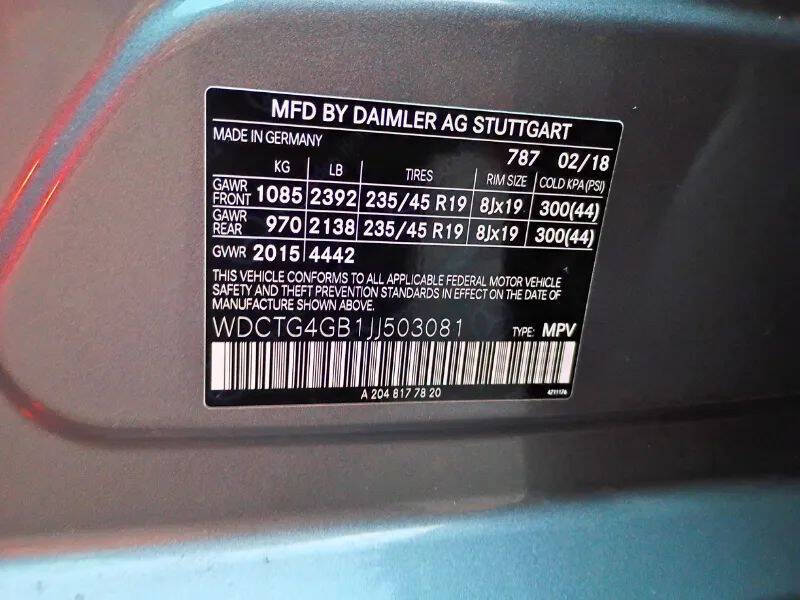 2018 Mercedes-Benz GLA GLA 250 4MATIC