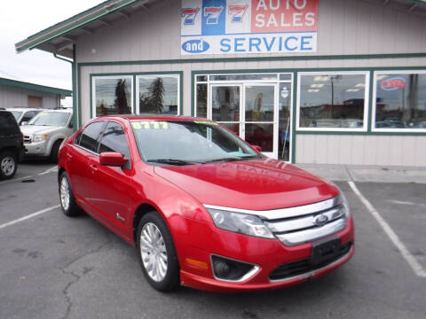 2012 Ford Fusion Hybrid for sale at 777 Auto Sales and Service in Tacoma WA