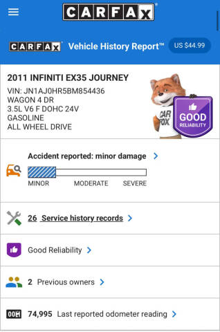 2011 Infiniti EX35