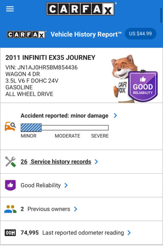2011 Infiniti EX35