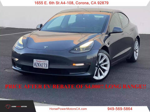 2022 Tesla Model 3 for sale at HorsePower Motors in Corona CA