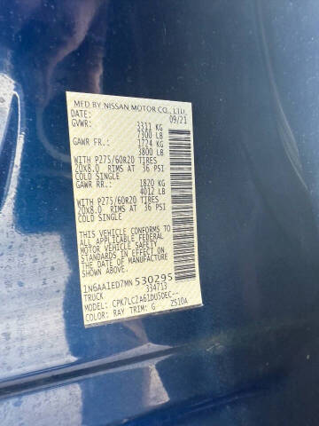 2021 Nissan Titan SV