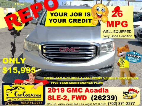 2019 GMC Acadia SLE-2