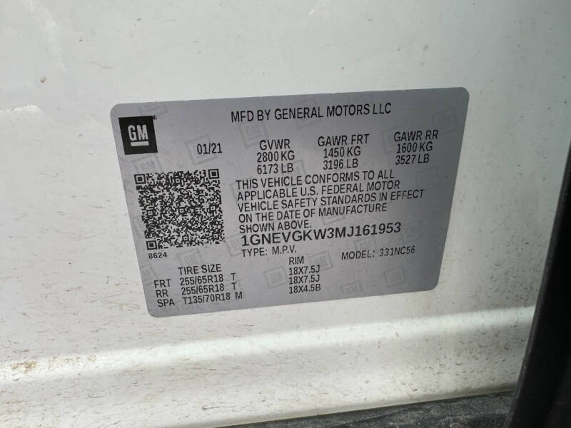 2021 Chevrolet Traverse LT Cloth