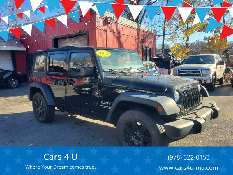 2015 Jeep Wrangler Unlimited for sale at Cars 4 U in Haverhill MA