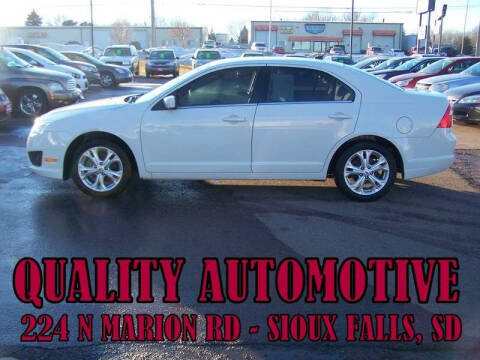 2012 Ford Fusion for sale at Quality Automotive in Sioux Falls SD