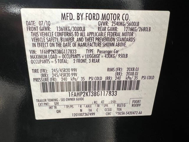 2011 Ford Taurus SHO