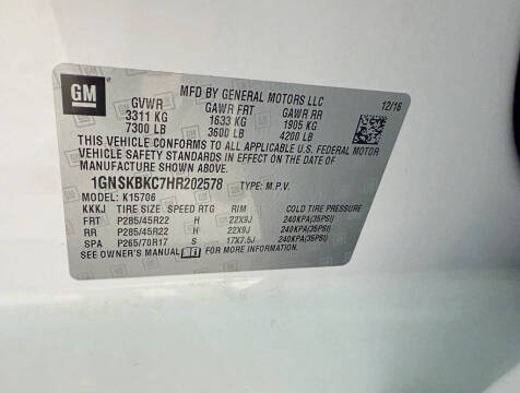 2017 Chevrolet Tahoe LT