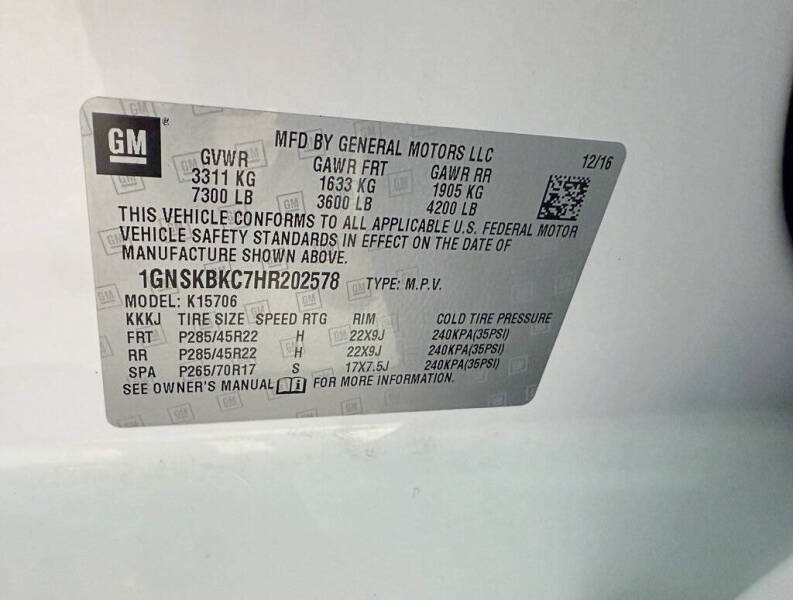 2017 Chevrolet Tahoe LT