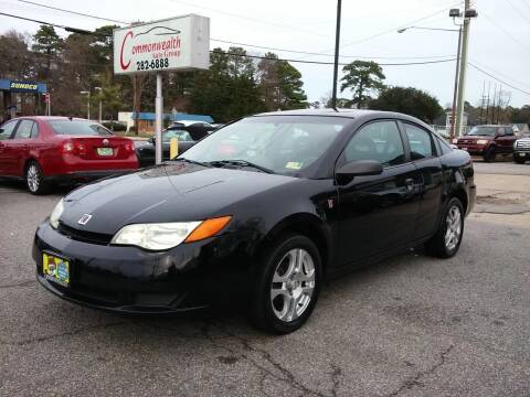 2004 Saturn Ion for sale at Commonwealth Auto Group in Virginia Beach VA