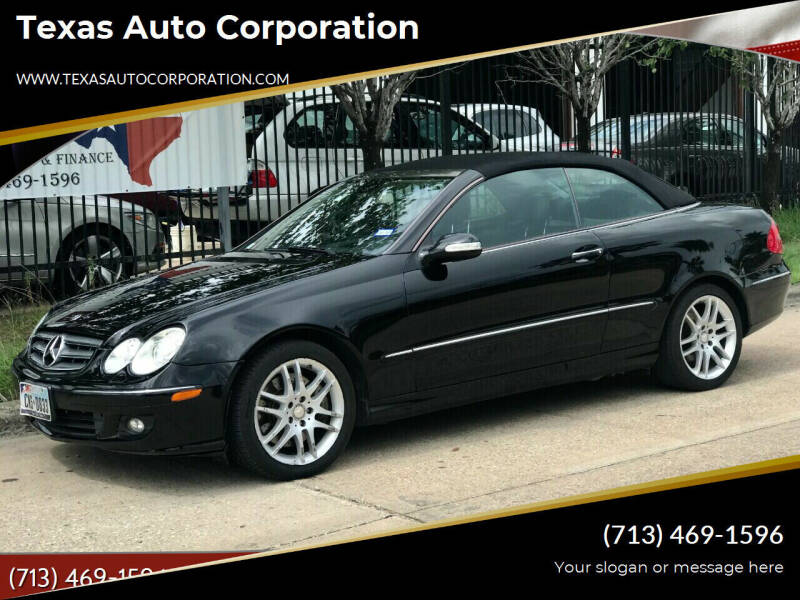 2008 Mercedes-Benz CLK for sale at Texas Auto Corporation in Houston TX