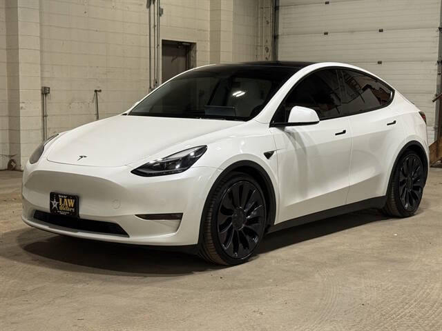 White 2021 Tesla Model Y Performance AWD Performance 4dr Crossover 1