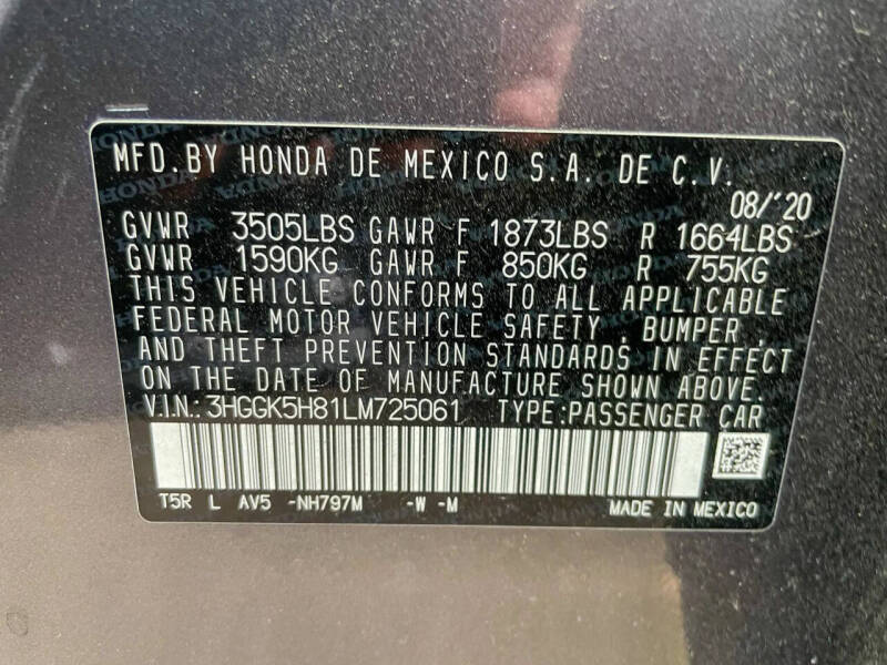 2020 Honda Fit EX