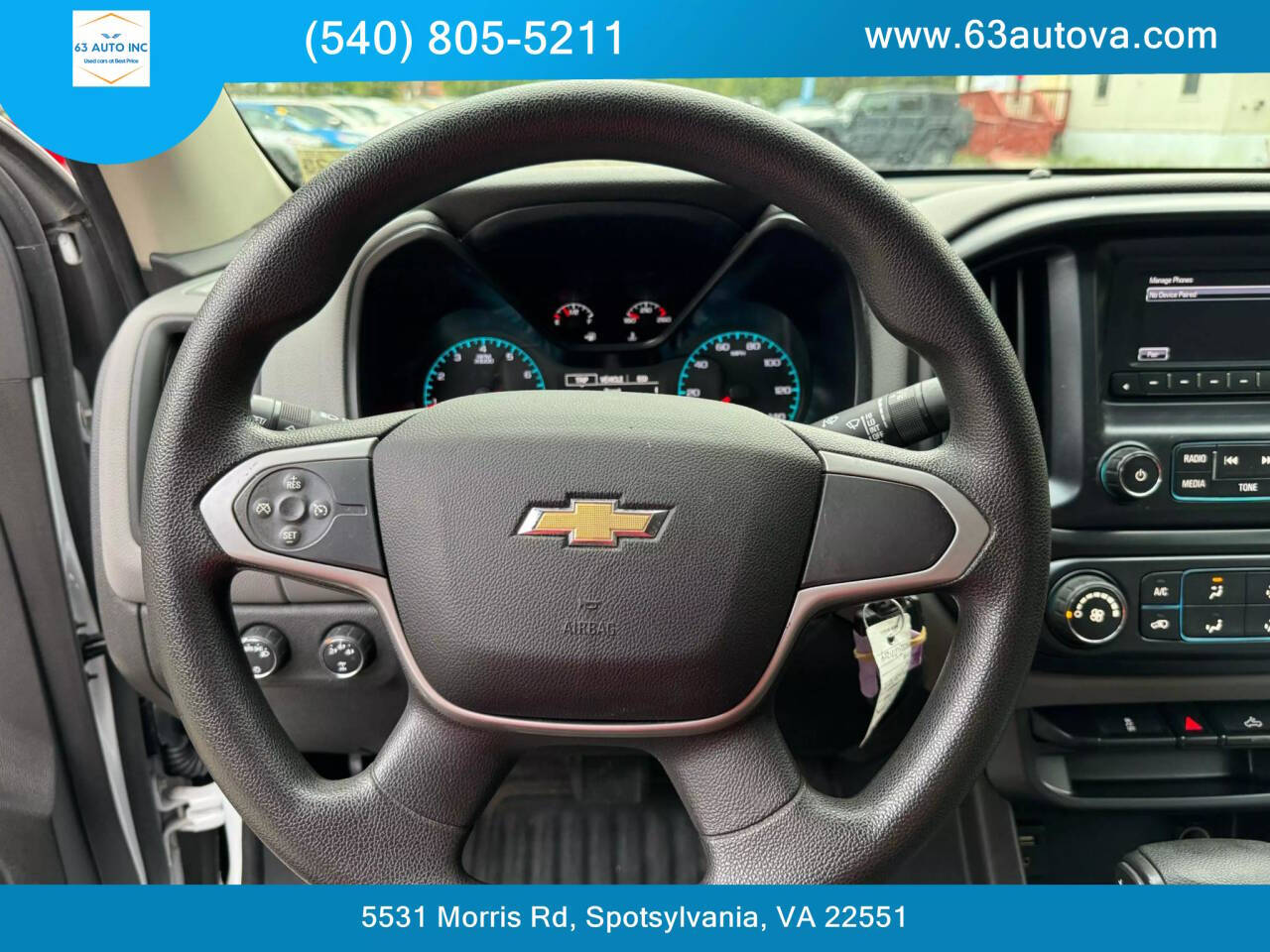 2016 Chevrolet Colorado for sale at 63 Auto Inc in Spotsylvania, VA