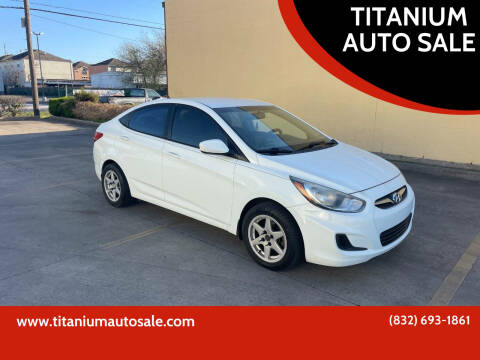 2012 Hyundai Accent for sale at TITANIUM AUTO SALE in Houston TX