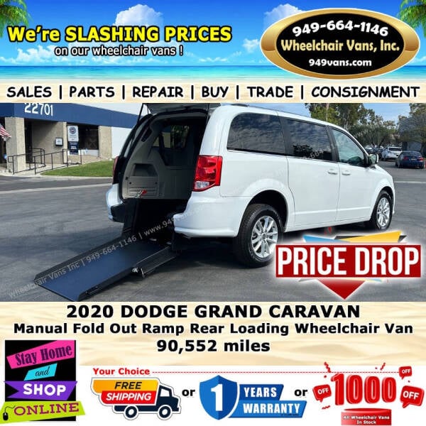 2020 Dodge Grand Caravan for sale at Wheelchair Vans Inc in Laguna Hills CA