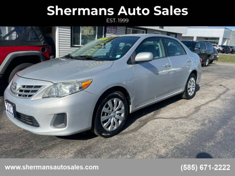 2013 Toyota Corolla for sale at Shermans Auto Sales in Webster NY