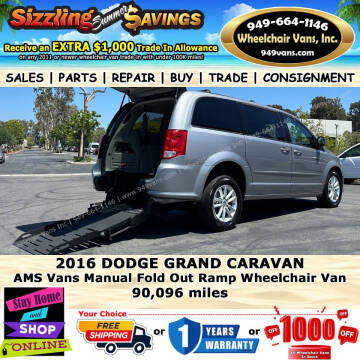 2016 Dodge Grand Caravan for sale at Wheelchair Vans Inc in Laguna Hills CA