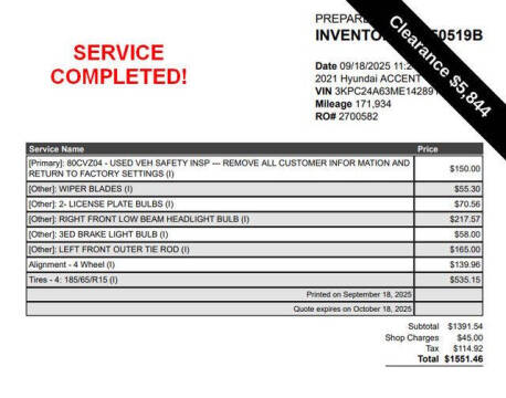 2021 Hyundai Accent SE