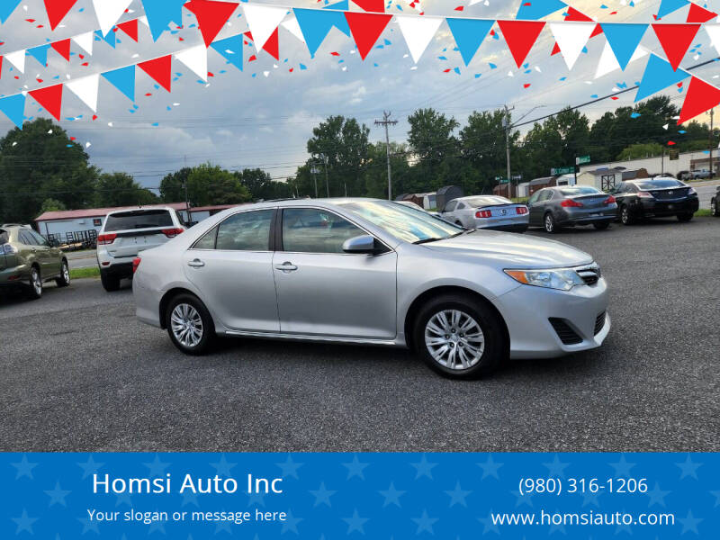 2012 Toyota Camry for sale at Homsi Auto Inc in Kannapolis NC