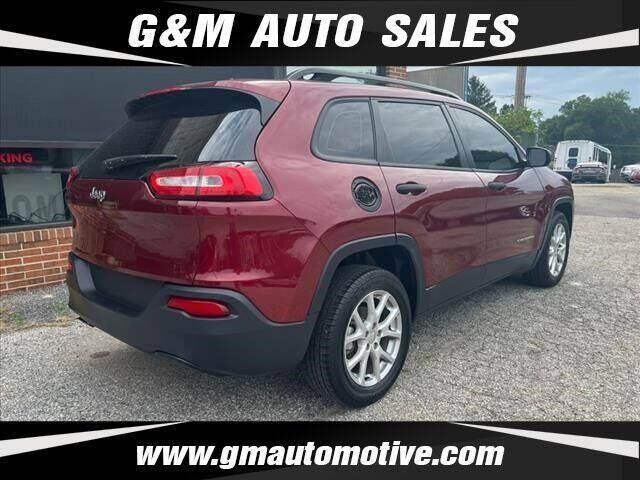 2016 Jeep Cherokee for sale at G & M Auto Sales in Kingsville, MD