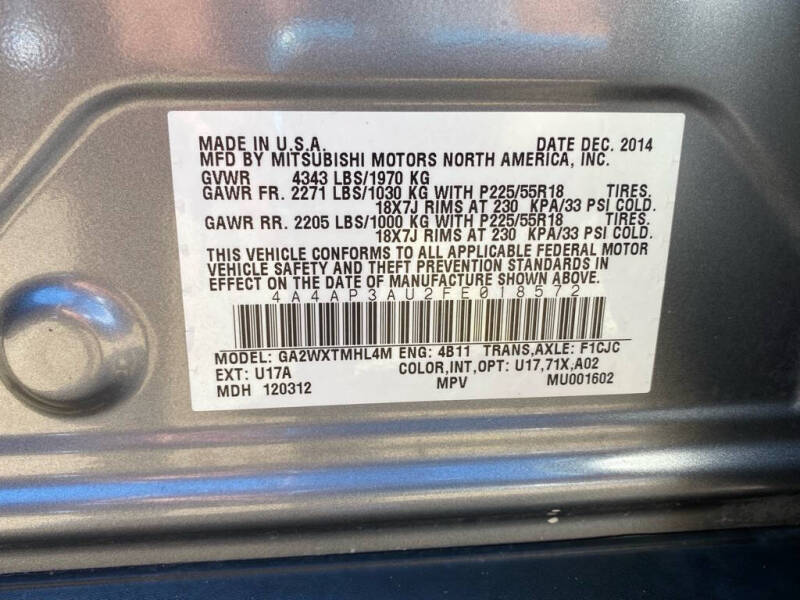 2015 Mitsubishi Outlander Sport